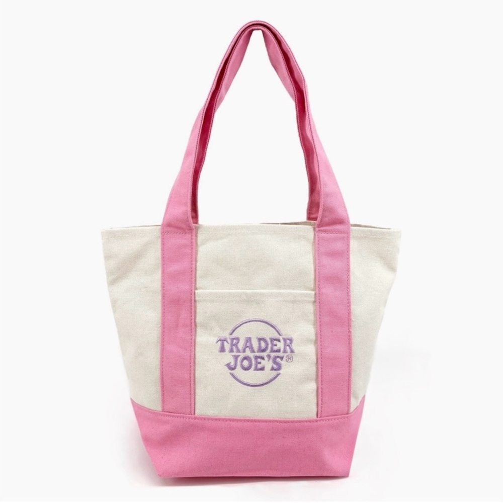 NWT Trader Joe’s Mini Pastel Limited Edition 2025 Tote- Pastel Pink